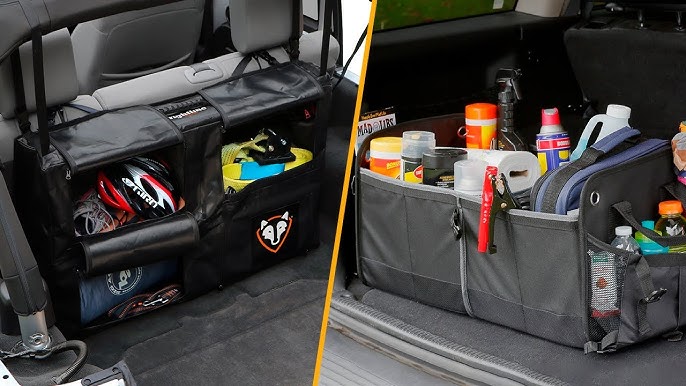 Car trunk organizer setup